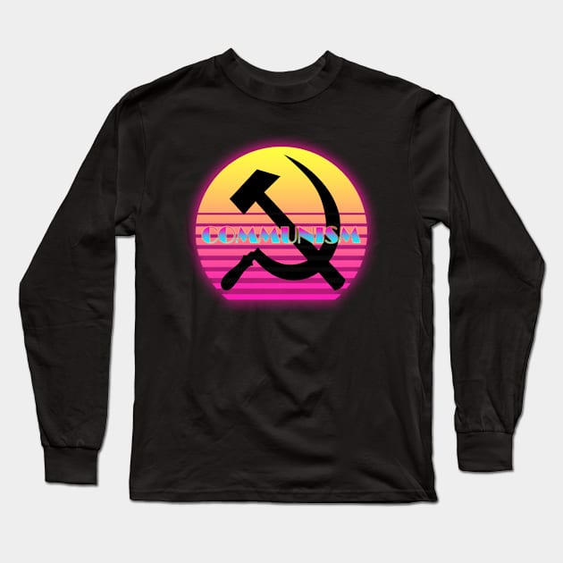 Communism Vaporwave (Broadway)| Karl Marx| Vladimir Lenin| Communism| Long Sleeve T-Shirt by RevolutionToday